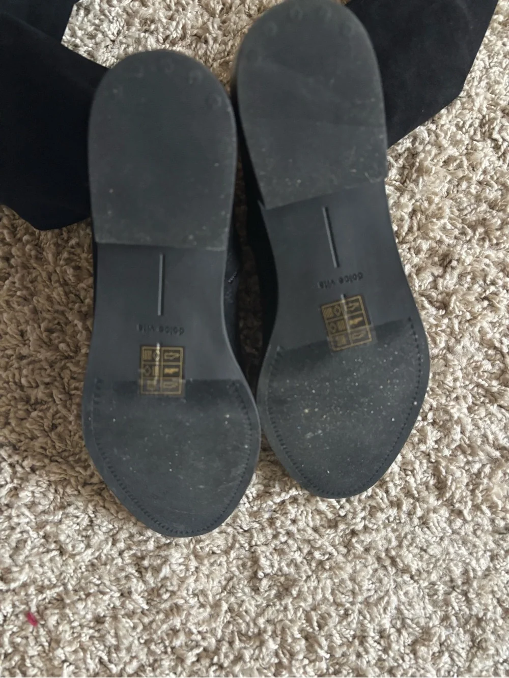 Dolce Vita Black Suede Over-the-Knee Boots